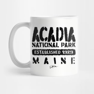 Acadia National Park, Established 1929, Maine Mug